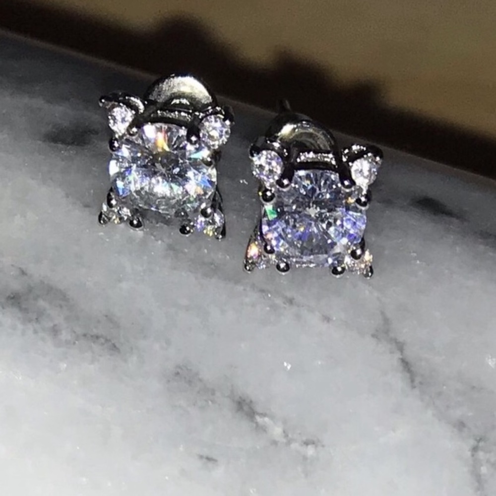 1ct Solitaire Studs - Picture 10 of 14
